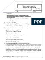 Instrumentação em Higiene Ocupacional: Cálculo IBUTG, Riscos do Trabalho em Ambientes Frios e Características do Ciclone