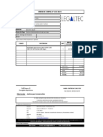 ORDEN DE COMPRA #2022-0021: Fecha Señores RUT Dirección Fono Atención Forma de Pago