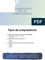 Tipos de Computadoras - Clasificación