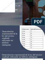 Demostración experimental de la ley del inverso cuadrado