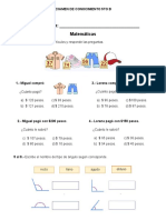 Examen 5to B matemáticas y español