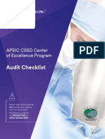 APSIC CSSD Audit Checklist Summary