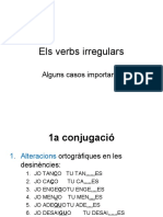 Els Verbs Irregulars - Exercici Alumnat