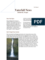 Waterfall News: Bridalveil, Oregon