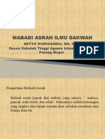 Mabadi Asrah Ilmu Dakwah