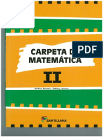 Carpeta de Matemática II - Santillana