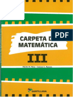 Carpeta de Matemática III - Santillana