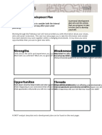 Editable Personal SWOT Analysis Template