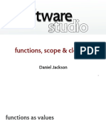 Software Studio: Functions, Scope & Closures