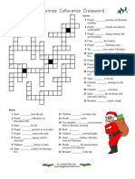 Christmas Collocation Crossword