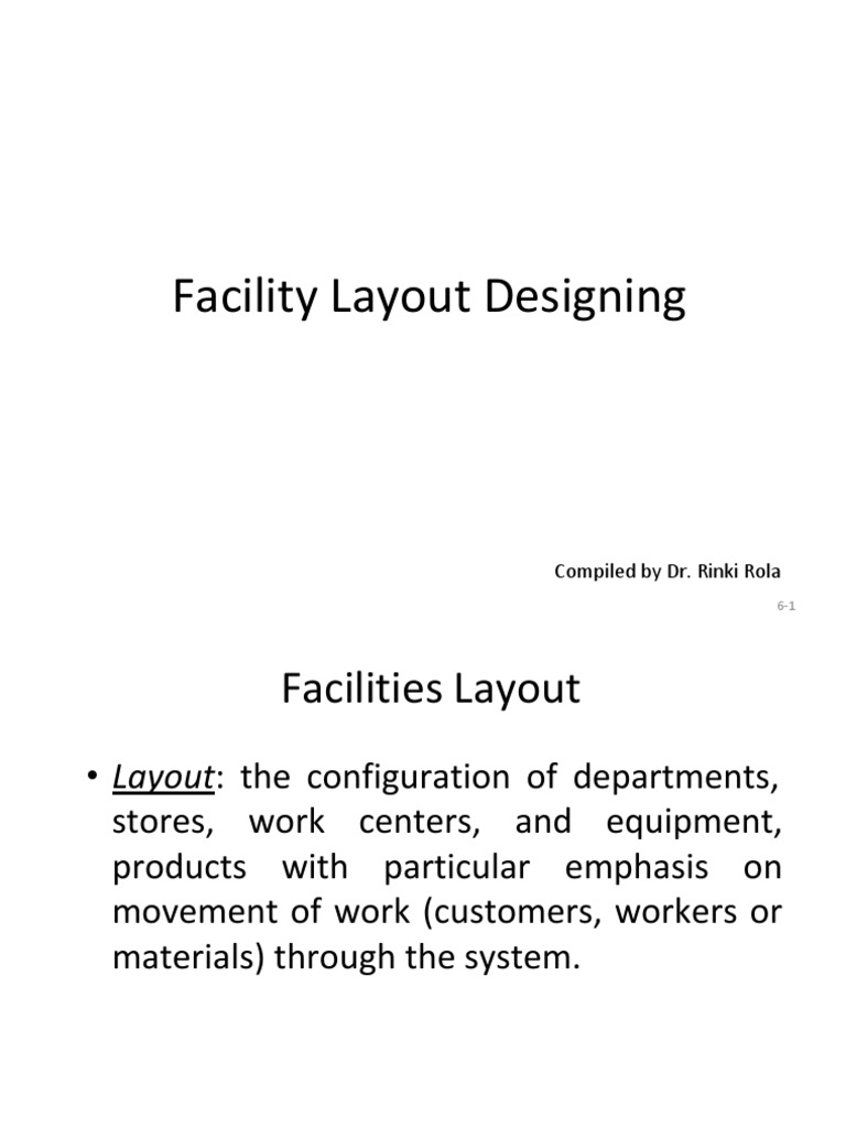 Facility Layout Designing | PDF | Business | Business Process
