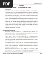 Chapter 1: The Relational Data Model: Dbms Module 2