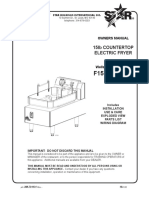 15Lb Countertop Electric Fryer: Owners Manual