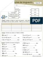 Exercices Conversions Mesures Longueurs Fiche2