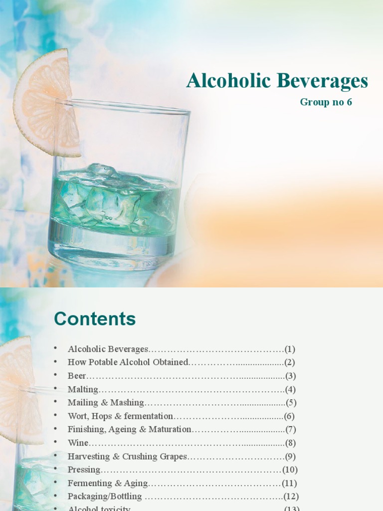 Alcoholic Beverages PDF Brewing Beer