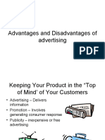 Advantages and Disadvantages of Advertising