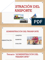 Administración del transporte: marco jurídico y tipos de contratos