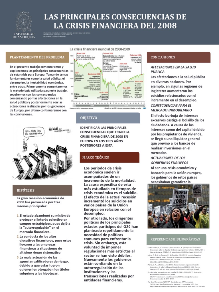 Consecuencias de la Crisis 2008 en Europa | PDF | Gran Recesión ...