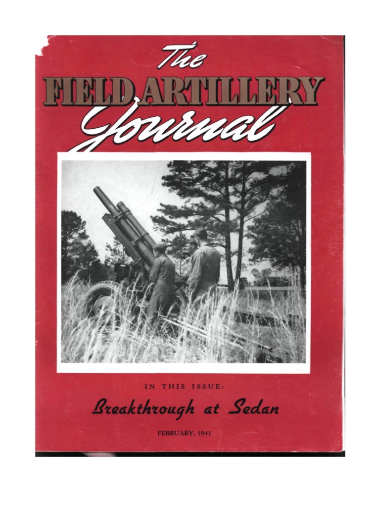Field Artillery Journal Feb 1941 Howitzer Artillery