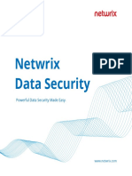 Netwrix Data Security Datasheet