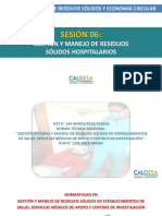 Sesion Nº 06 - GESTIÓN Y MANEJO DE RESIDUOS SÓLIDOS HOSPITALARIOS EN EMERGENCIA SANITARIA