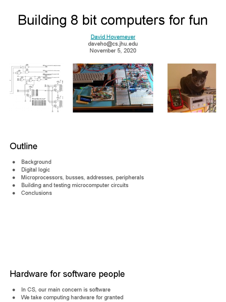 Building 8 Bit Computers For Fun | PDF | Logic Gate | Central ...