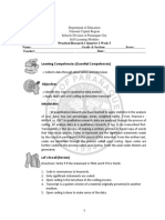 Practical Research 1 Quarter 2 Week 5 Name: - Grade & Section: - Score: - Teacher: - Date