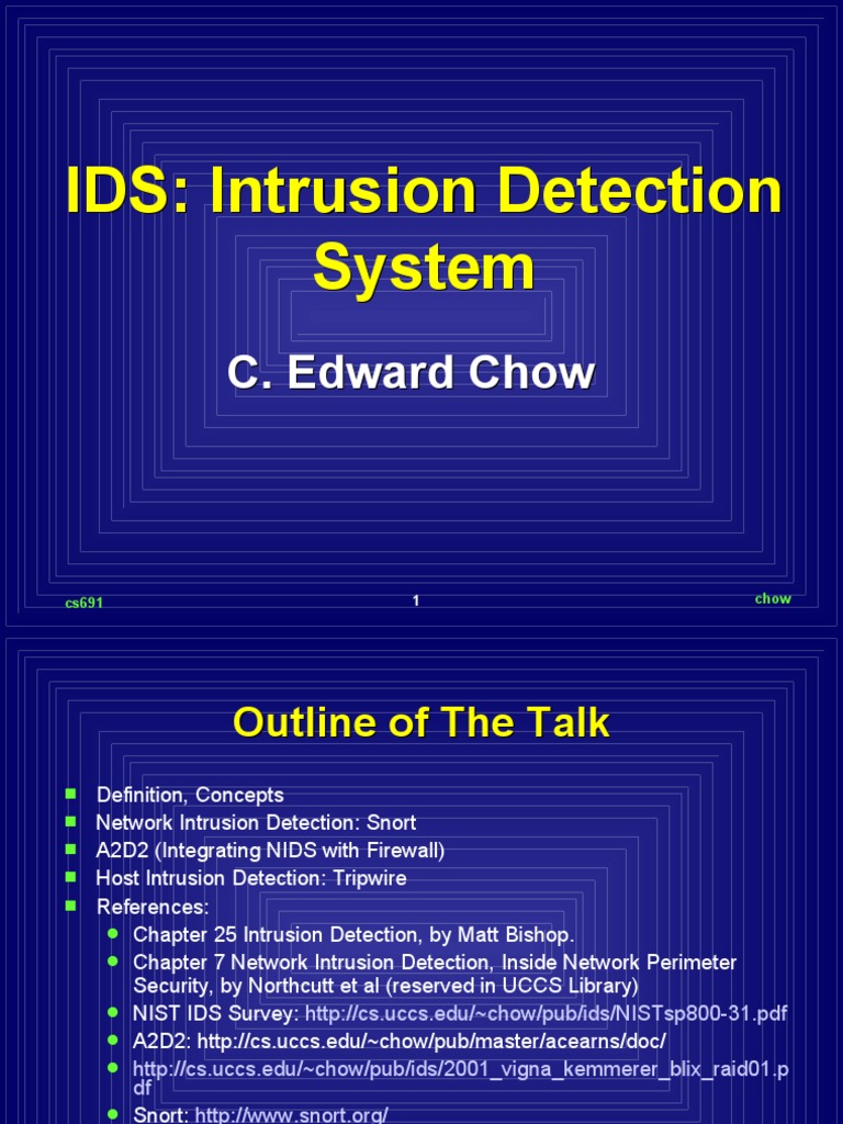 Overview of Intrusion Detection Systems | PDF | Firewall (Computing ...