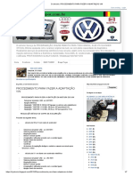 D-Jetronic - PROCEDIMENTO PARA FAZER A ADAPTAÇÃO VW