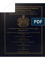 Crecimiento Urbano de La Ciudad de Tepic Nayarit 2005,2010,2015 (TESIS UAN)