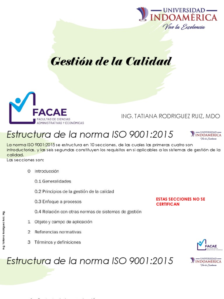 S.2.3. Estructura de La ISO 90012015 | PDF | Gestión de la calidad ...