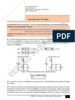 ROTEIRO PRATICO VIRTUAL 8 - DIVISOR DE TENSÃO