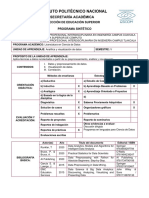 Analítica y Visualización de Datos. Programa Sintético