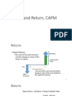 Risk and Return, CAPM: Understanding Expected Returns, Variance and Covariance