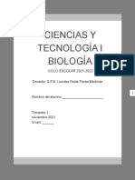 Ciencias y Tecnología I Biología Noviembre