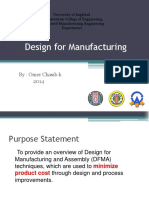 Design For Manufacturing: By: Omer Chasib K. 2014