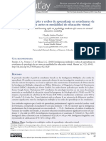 Inteligencias Multiples y Estilos de Aprendizaje e