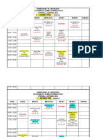 Horario Química Farmacéutica U. Cartagena 2022