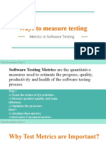 Ways To Measure Testing