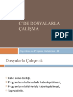 C'de Dosyalarla Calisma