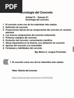 Sem01 S1 Tecnología Del Concreto