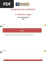 2-Cemento y agua