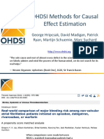 OHDSI Methods For Causal Effect Estimation: George Hripcsak, David Madigan, Patrick Ryan, Martijn Schuemie, Marc Suchard