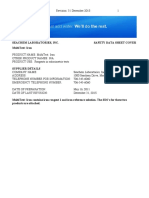 Seachem Laboratories, Inc. Safety Data Sheet Cover Multitest: Iron