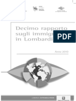 X Rapporto Immigrati in Lombardia