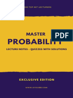 Master Probability - Lecture Notes - Quizzes & Solutions