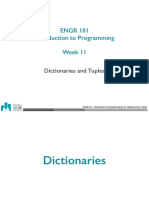 ENGR 101 Introduction to Programming - Dictionaries and Tuples