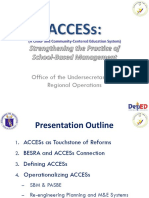 Access and the Revised Sbm