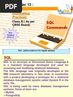 Chapter 13 - SQL