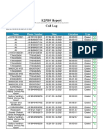 E2PDF Report Call Log: Name Phone Number Time Duration Type